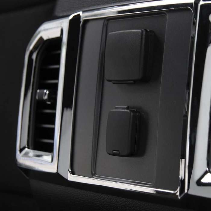 Chrome ABS Rear Air Condition Outlet Vent Covers Trim for 2016 2017 Car Inner Accessories