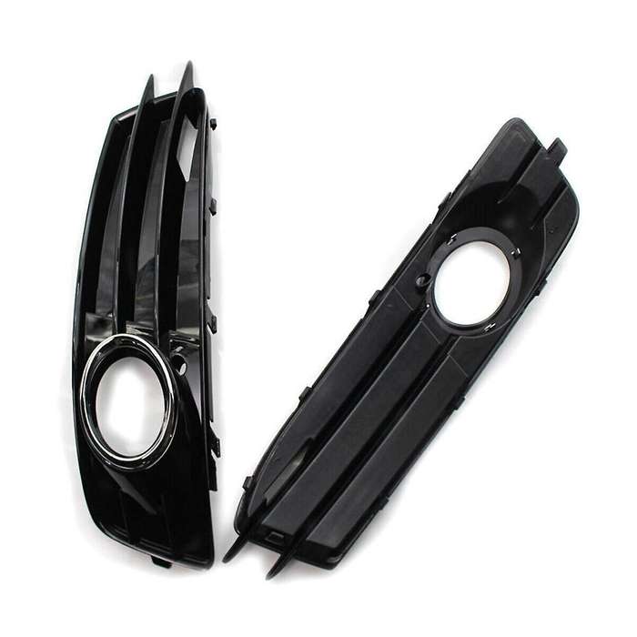 Chrome Car Front Bumper Fog Light Mesh Grille for A3 8p 2009-2012 Fog Lamp Grille Covers 8p0807681 8