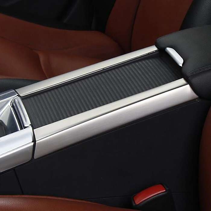 Chrome Cup Holder Armrest Box Center Console Cover Trim Frame Panel for XC60 S60 2010 2011 2012 2013