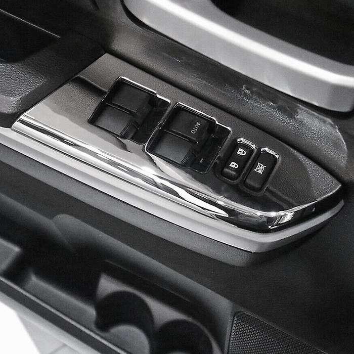 Chrome Door Armrest Window Lift Switch Panel Protection Cover Trim for - 2014-2020