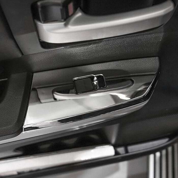 Chrome Door Armrest Window Lift Switch Panel Protection Cover Trim for - 2014-2020