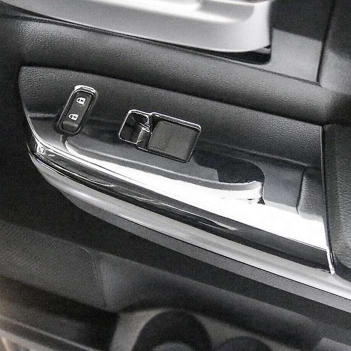 Chrome Door Armrest Window Lift Switch Panel Protection Cover Trim for - 2014-2020