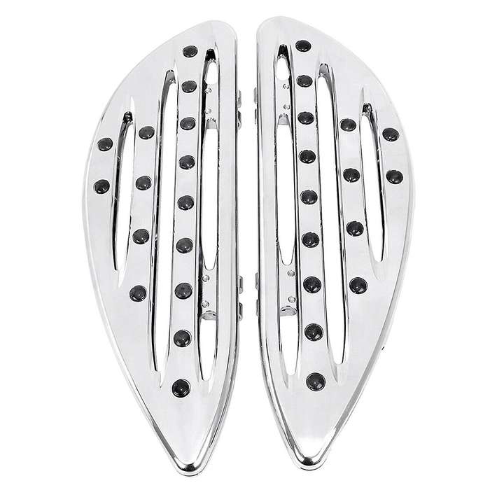 Chrome Driver Stretched Floorboards Foot Boards for Touring FLHT