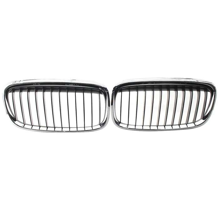 Chrome Front Hood Kidney Grille Grill for  F45 2-Series 2015-2018 Front Bumper Grille 51137379609, 5