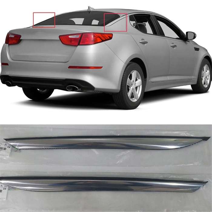 Chrome Molding Quarter Panel Trim Rear Side Right Left for 2011-2015 Rear Windshield Trim 878502T000