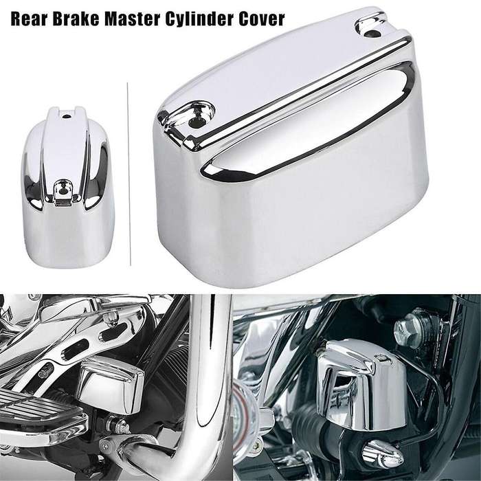 Chrome Rear Brake Master Cylinder Cover for Touring Glide 99-2007