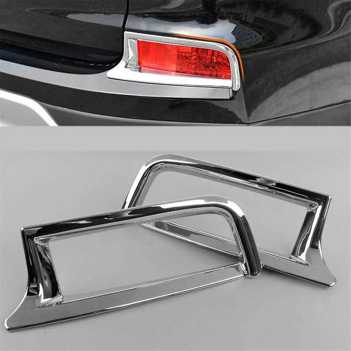 Chrome Rear Tail Fog Lights Lamp Frame Cover Trim for -V 2015 2016