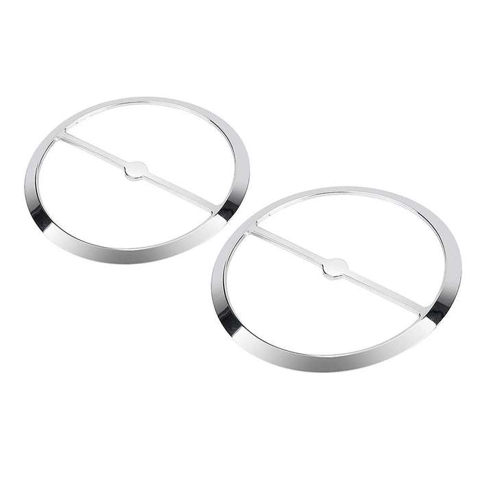 Chrome Speaker Trim Rings Grill Cover for Glide Ultra FLHTCUTG 2014+