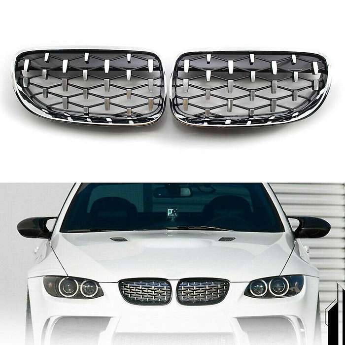 ChromeDiamond Style Car Front Kidney Grilles Grill for - 3 Series E92 E93 2010-2015 Car Racing Grill