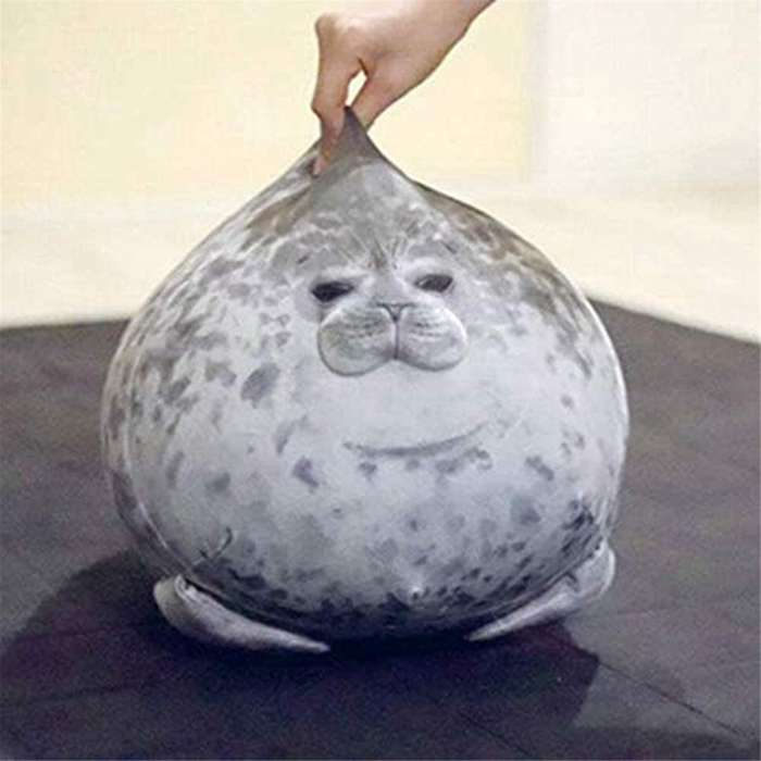 Chubby Blob Seal Pillow,stuffed Cotton Plush Animal Toy Cute Ocean Fun-stuff