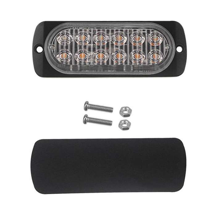 Circuit Board + LED Beads DC12-24V Pickup Flashing Light 12LED 12X41mm, A