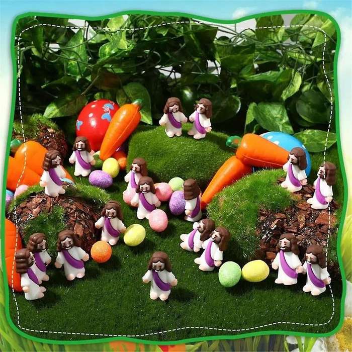 Classic Christ Jesus Doll Cute Mini Jesus Figurines for Easter Easter Jesus Toys Sunday School Craft