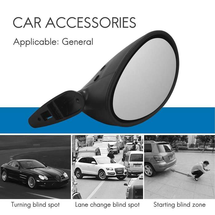 Classic Retro Door Wing Side Mirror Car Rearview Mirror Style Car Accessories Black L+r White Mirro
