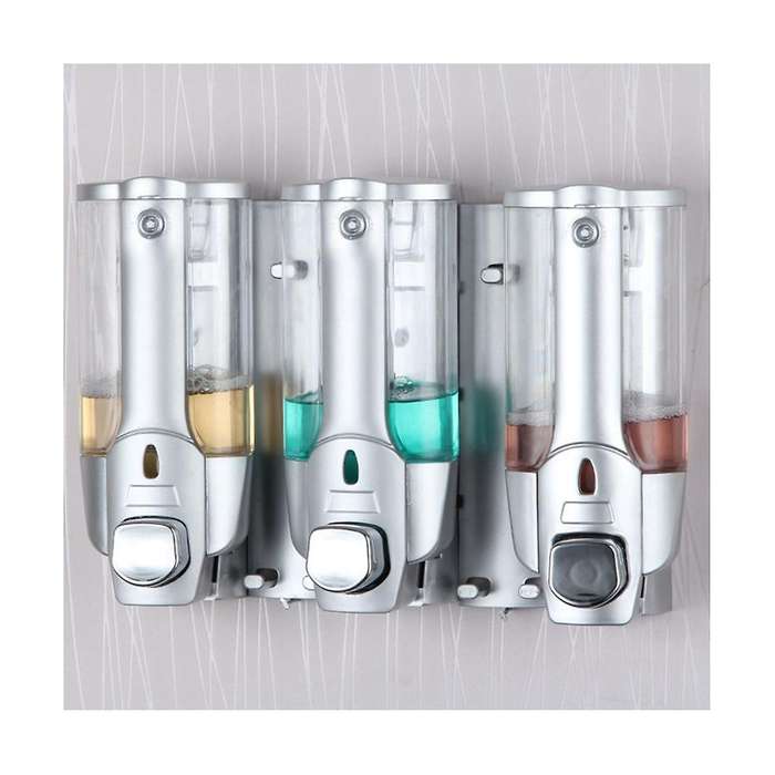 Classic Wall-mounted Soap Dispenser Manual Soap Dispenser Three-head Soap Dispenser Hotel Hotel Hou