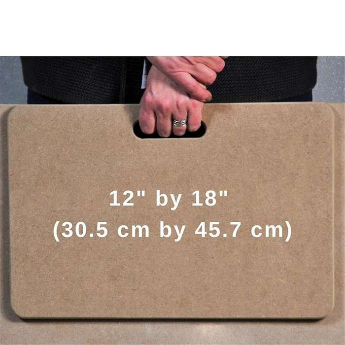 Clay Wedging Board with Built-in Handle - 11.7 in X 17.6 in Clay Board for Clay Crafts Arts Ceramics