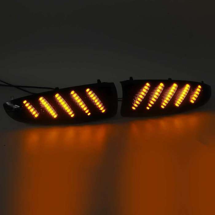 Clear Car LED Side Rearview Mirror Light Turn Signal Indicator Lights for Super Duty F250 F350 F450