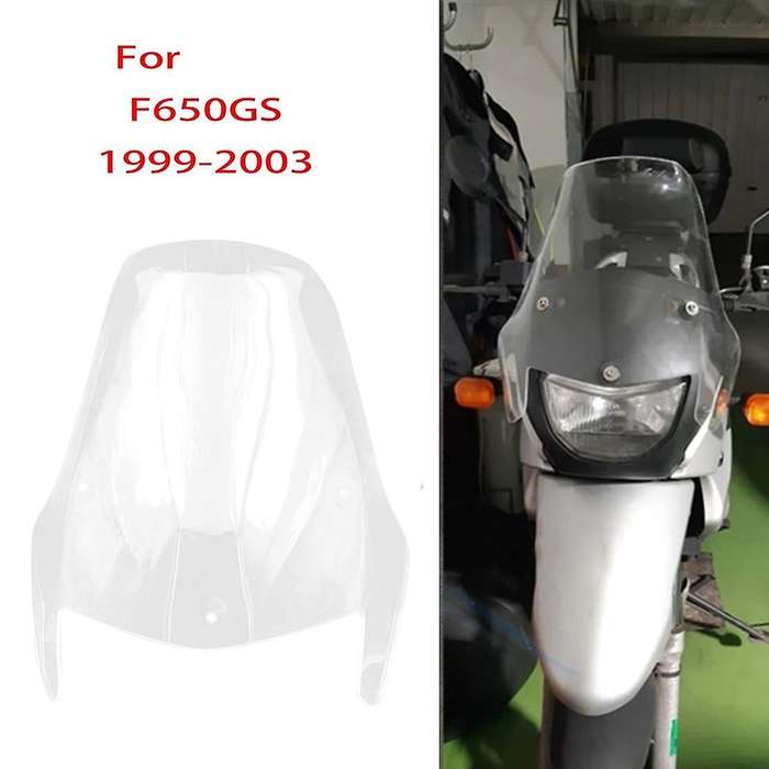 Clear Motorcycle Windshield Windscreen Wind Screens Deflectors for  F650gs F 650 Gs 1999-2003