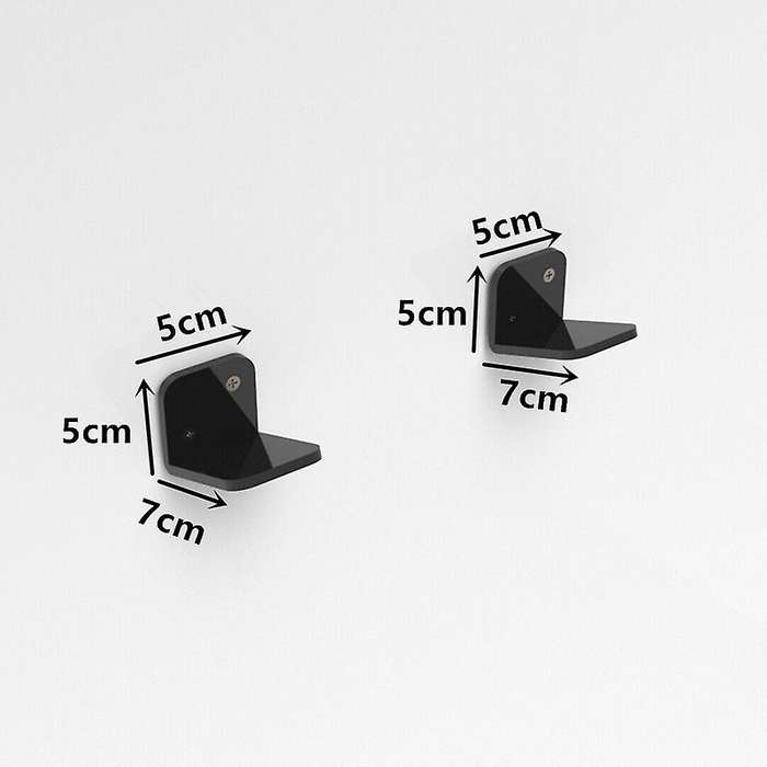 Clear Stylish Skateboard / Longboard Wall Hanging Brackets / Deck Mount Wall Brackets