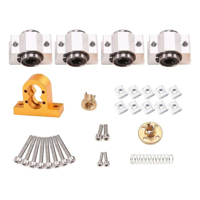 CNC 3018 Pro SCV10VUU Bearing 12mm 10mm for CNC3018 T8 Screw Lead 4mm Diameter 12mm for CNC Machine