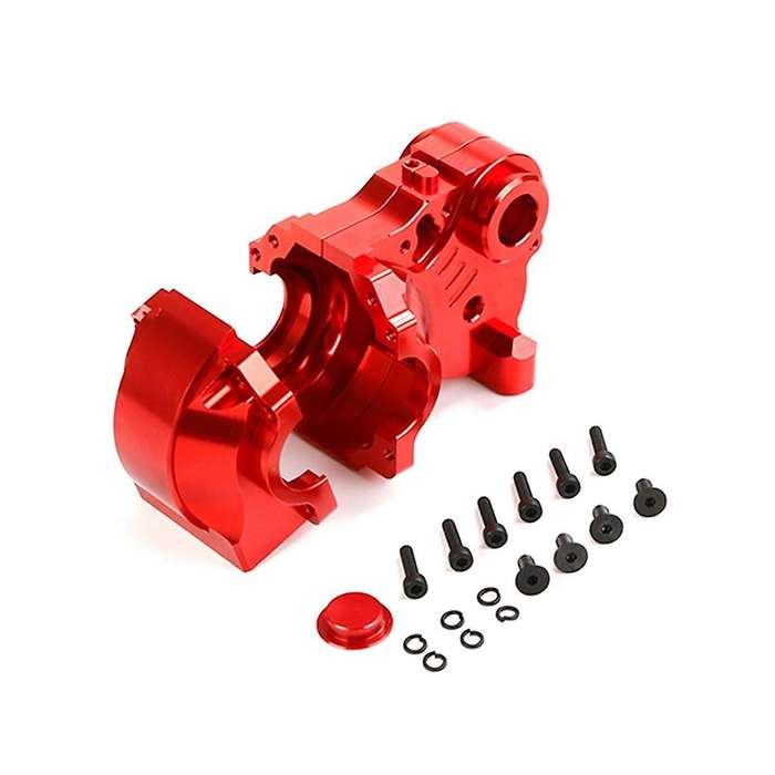 Cnc Metal Three Sections Fission Set Fit for 1/5 Baha Rovan Km Baja 5b 5t 5sc Toys Parts,red