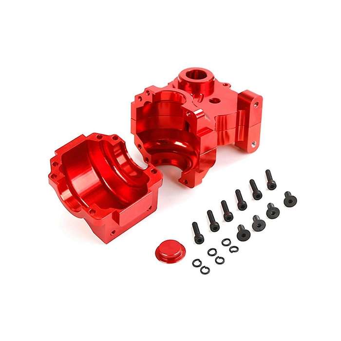 Cnc Metal Three Sections Fission Set Fit for 1/5 Baha Rovan Km Baja 5b 5t 5sc Toys Parts,red