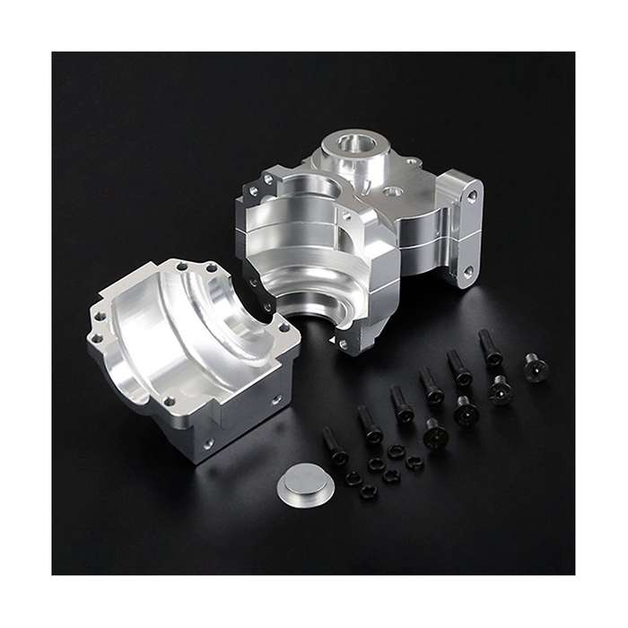 Cnc Metal Three Sections Fission Set Fit for 1/5 Baha Rovan Km Baja 5b 5t 5sc Toys Parts,silver