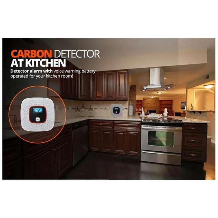 CO Carbon Monoxide Detector Detector Alarm Alarm Sensor for Home Security Warns Both Acoustically an