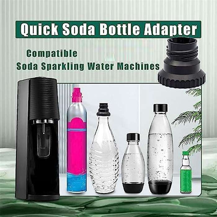 CO2 Quick Connect Adapter for Water Compatible with Terra Steam Maker, for Quick Connecting Glass Bo