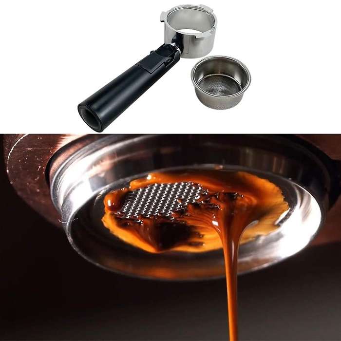 Coffee Bottomless Portafilter for EC680/EC685 51mm Bottomless Coffee Filter Handle Coffee Machine Ac