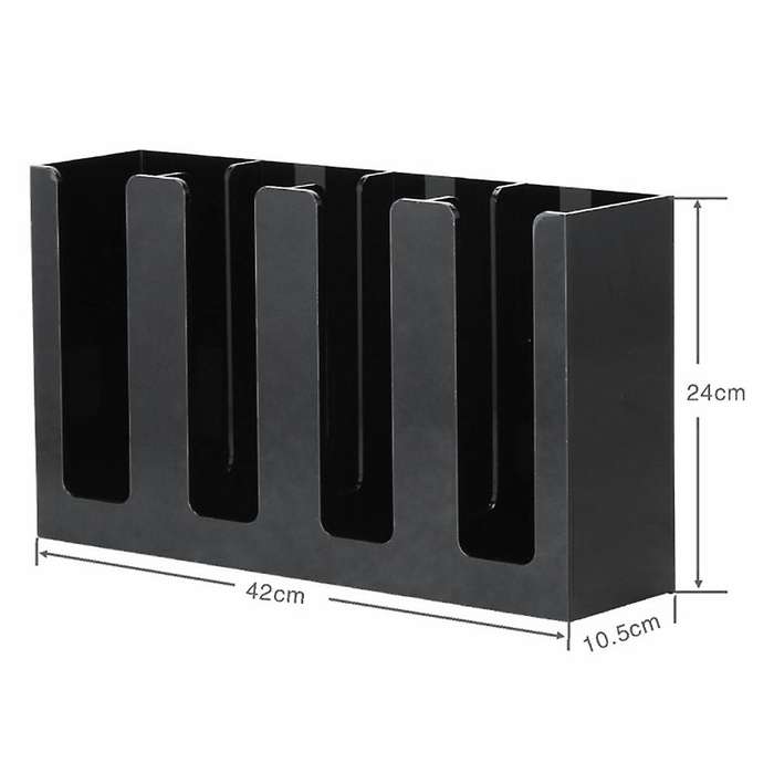 Coffee Cup and Lid Organizer Disposable Paper Cup Holder Dispenser, 4 Compartments
