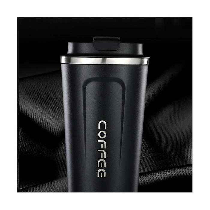 Coffee Cup with Cover Stainless Steel Silicone Metal Coffee Insulated Water Cup Portable Outdoor Por