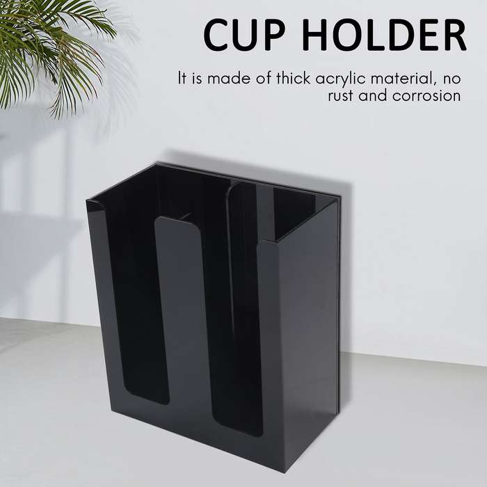 Coffee Cup&lid Sleeve Dispenser Cup Holder Cup Holder Two Cup Holder Paper Cup Storage Rack