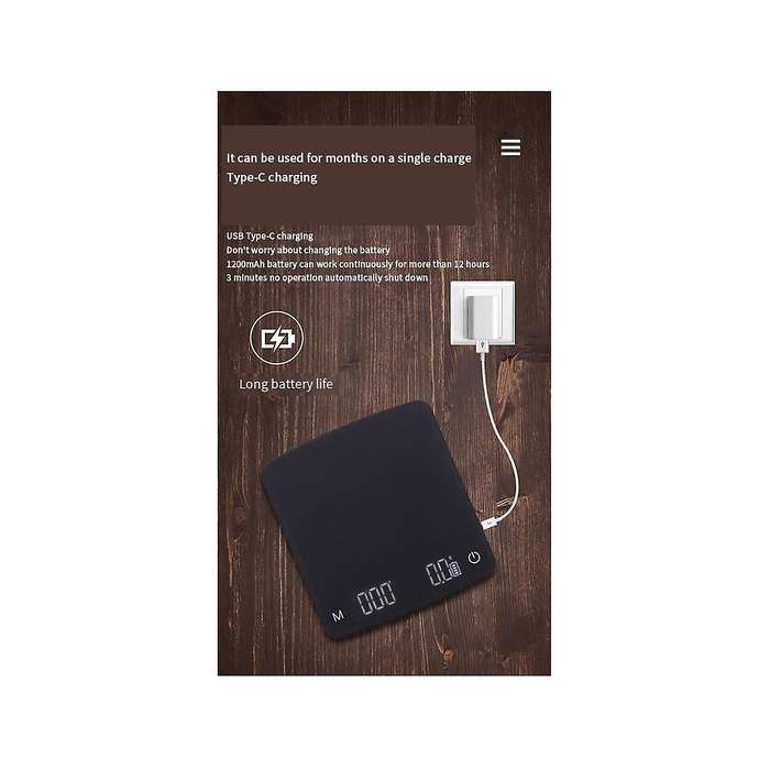 Coffee Electronic Scales Pour Coffee Electronic Drip Coffees Scale with Timer 2kg/0.1g Led Smart Kit