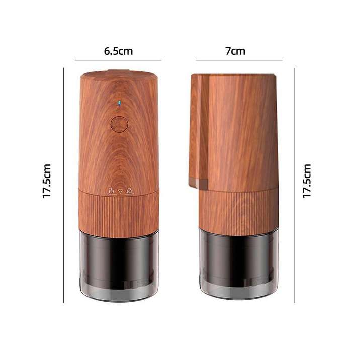 Coffee Grinder Electric Espresso Coffee Bean Grinder Powder Bin Retractable Automatic Portable Rech
