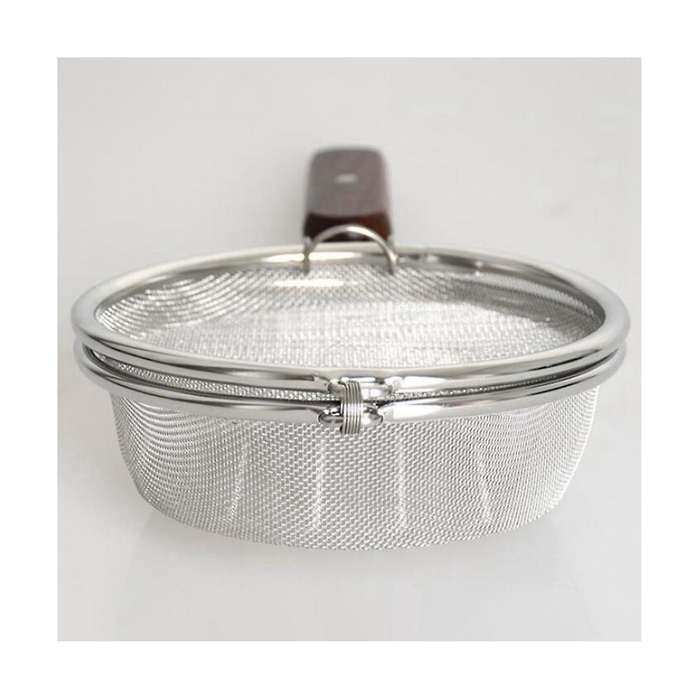 Coffee Filters Wooden Handle Stainless Steel Coffee Roaster Net Fried Bean Roasting Net Home Open Fi