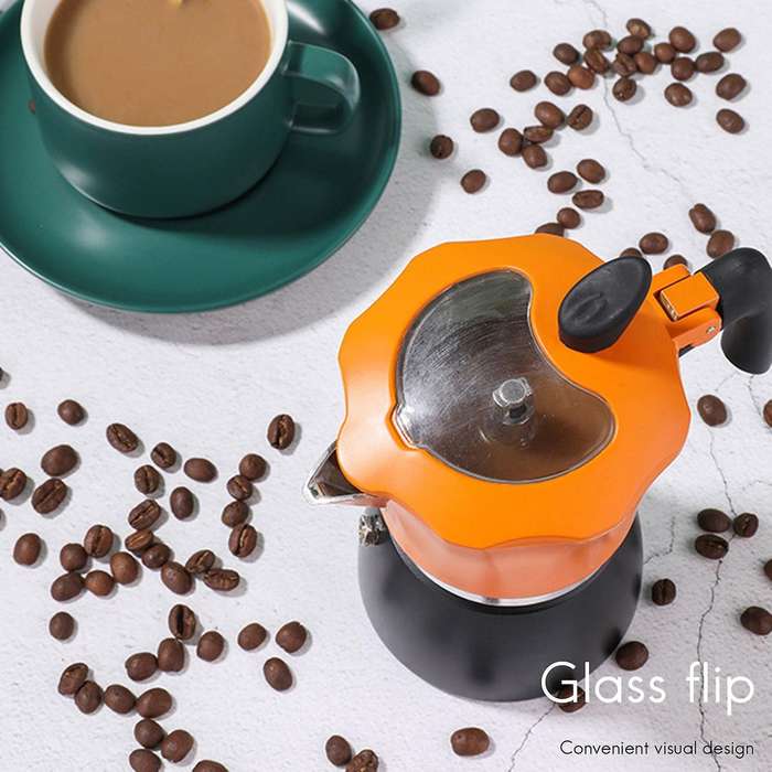 Coffee Maker Aluminum Mocha Espresso Percolator Pot Coffee Maker Moka Pot 300ML Stovetop Maker Kitch