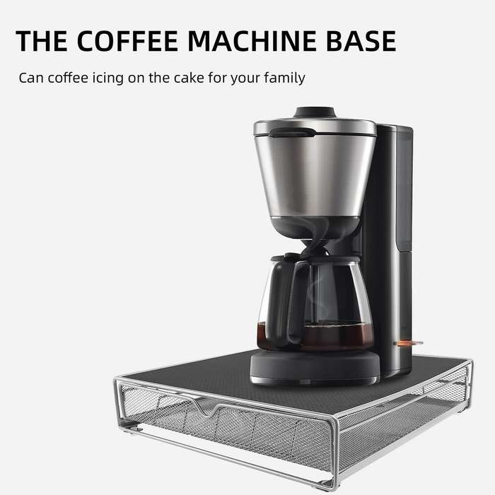 Coffee Pod Holder Coffee Pods Drawer for 36 Capsule Coffee Capsule Holder Coffee Storage Pods Metal