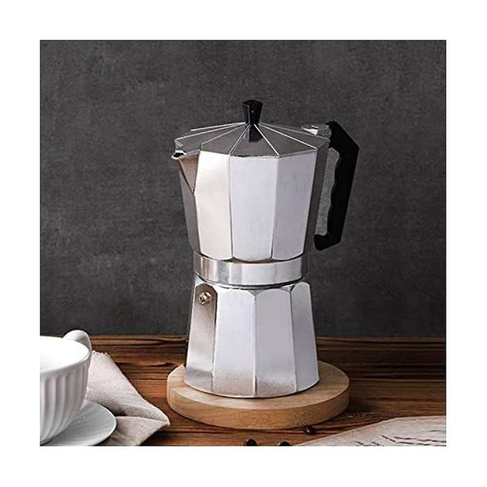 Coffee Pot Espresso Maker Moka Pot, Stovetop Espresso Maker for Great Flavored Espresso for Electric