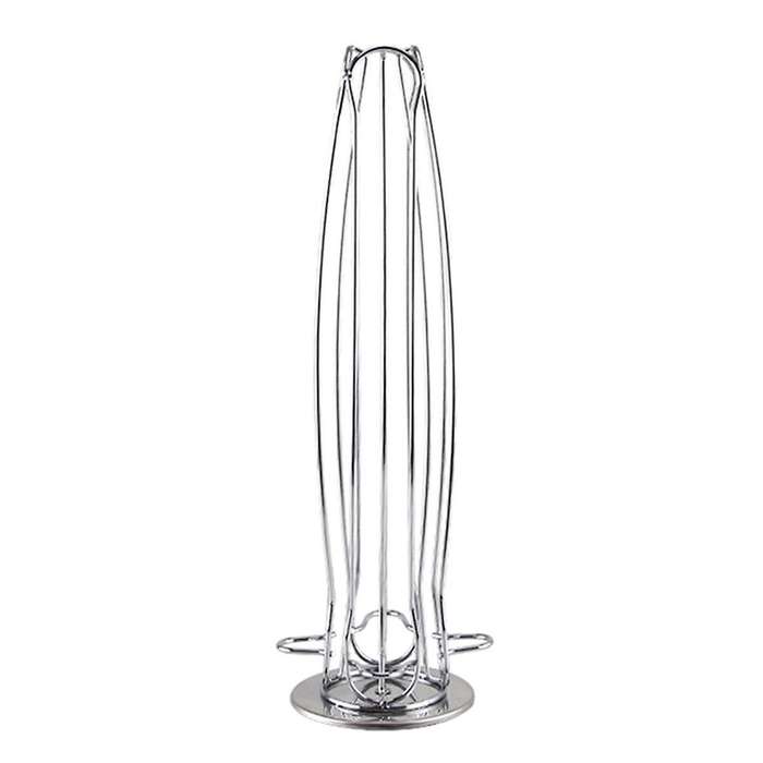 Coffee Pod Stand Coffee Pod Holder Rotatable Display Storage Metal Stand Rack Plating Stainless Curv