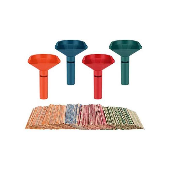 Coin Sorter with Coin Wrappers for All Coins, Coin Counter Tubes Plastic with 150pcs Coin Rollswrap