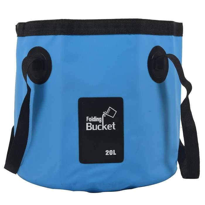 Collapsible Bucket with Handle Portable Outdoor Basin Fishing Bucket Folding Bucket for Camping Hiki