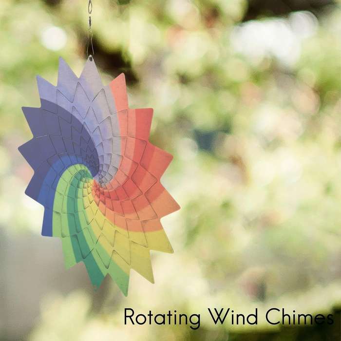 Color Stainless Steel Wind - 3d Indoor Outdoor Garden Decoration Ornament -a