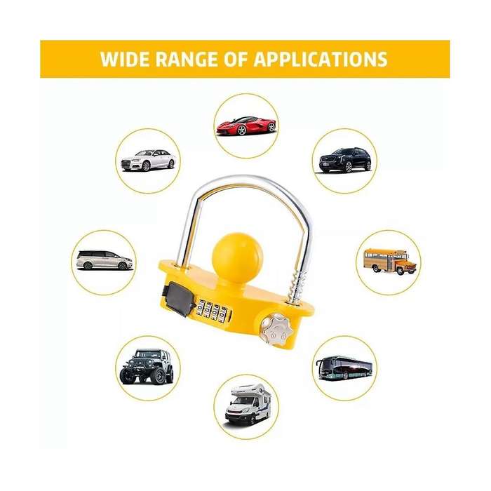 Combination Trailer Lock Rv Security Lock Dome Coupler U-shaped Dome Lock Lock Trailer Lock Auto Su
