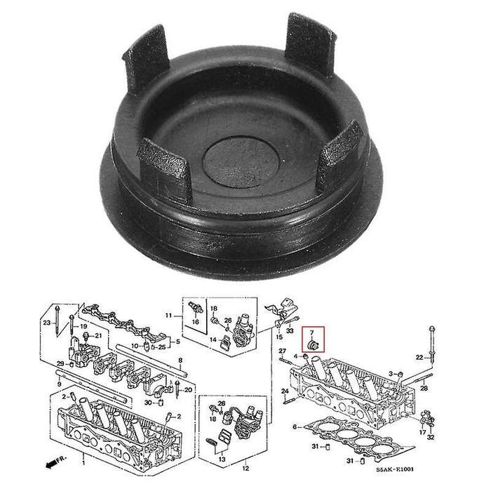 Compatible Honda Civic Cylinder Head Rear Cam/Timing Plug with Seal