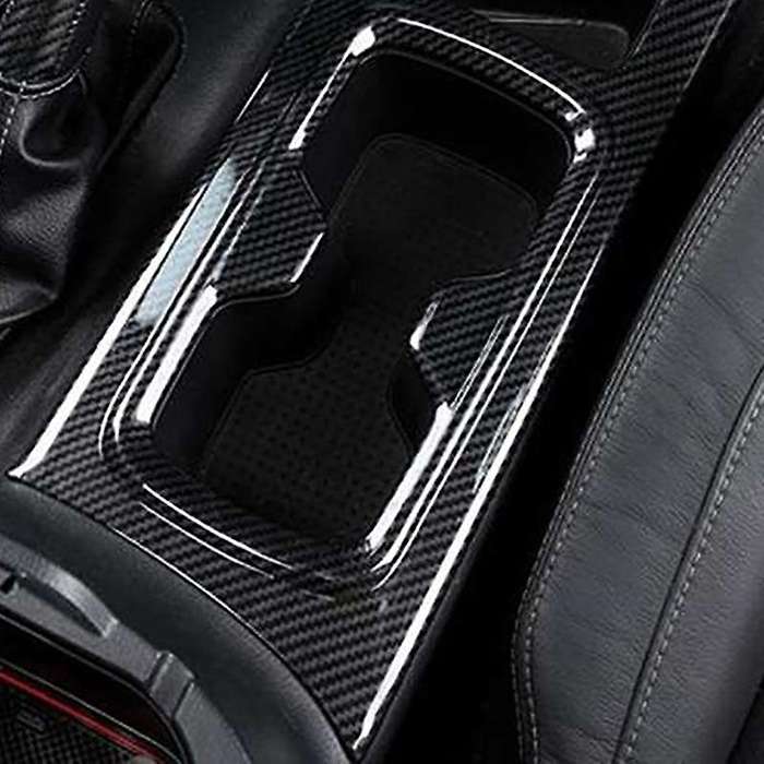 Compatible Nissan Navara NP300 16-19 Carbon Fibre Car Water Cup Holder Frame