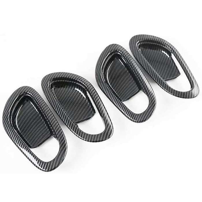 Compatible Nissan Navara NP300 2016-2021 Carbon Fibre Car Door Handle Cover