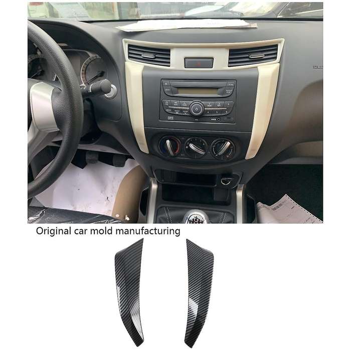 Compatible Nissan Navara NP300 Carbon Fibre Car Center Console Panel Trim
