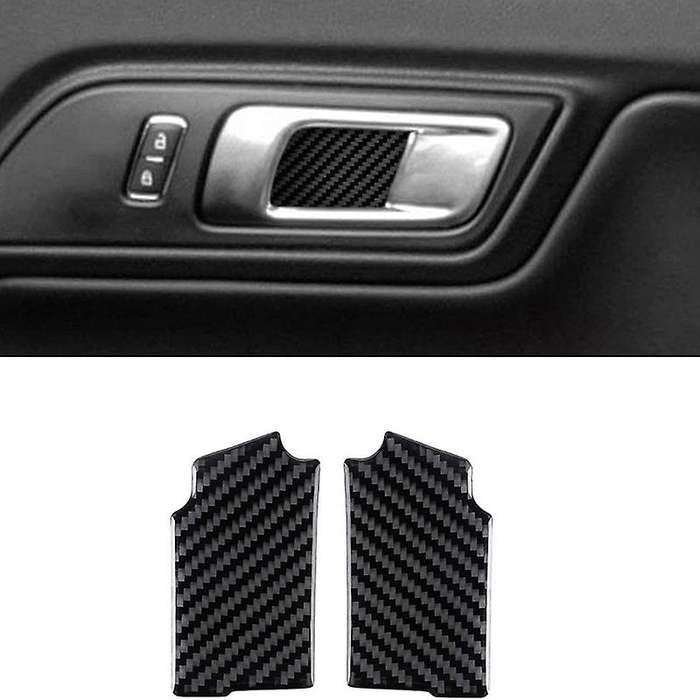 Compatible with Sticker Carbon Fiber Door Handle Trim Cover Accessories for 2015-2020