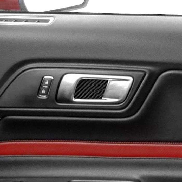 Compatible with Sticker Carbon Fiber Door Handle Trim Cover Accessories for 2015-2020
