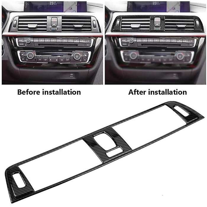 Console Air Vent Cover Trim Central Control Panel Air Conditioning Outlet Vent Covers Frame for 3 Se